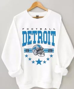 Retro Detroit Football Sweatshirt, Vintage Detroit Football Crewneck, Lions Football shirt