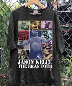 Vintage 90s Graphic Style Jason Kelce T-Shirt - Jason Kelce The Eras Tour Tee - Retro American Football Tee For Man and