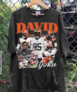 Vintage 90s Graphic Style David Njoku TShirt - David Njoku Sweatshirt - Retro American Football Tee For Man and Woman