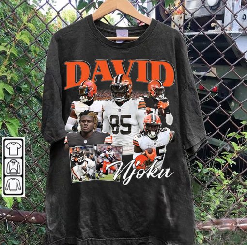 Vintage 90s Graphic Style David Njoku TShirt - David Njoku Sweatshirt - Retro American Football Tee For Man and Woman