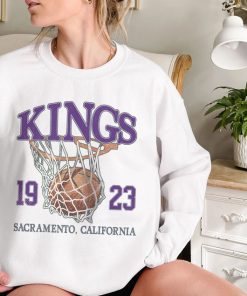 Sacramento Basketball Vintage Shirt, Kings 90s Basketball Graphic Tee Sweatshirt