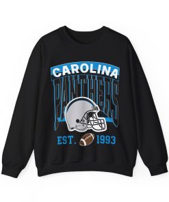 Vintage Carolina Panthers sweatshirt, vintage Carolina football unisex crewneck, and vintage Carolina sports apparel