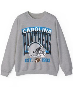 Vintage Carolina Panthers sweatshirt, vintage Carolina football unisex crewneck, and vintage Carolina sports apparel