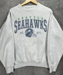 Vintage Seattle Football Sweatshirt  T-Shirt  Hoodies, Retro NFL Seattle Shirt, American Football Bootleg Gift