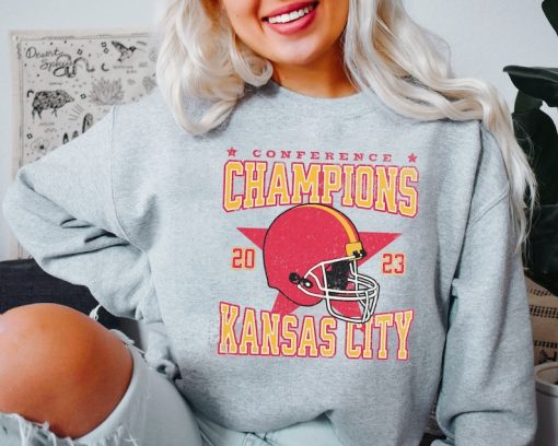 Kansas city chiefs championship Shirt , Vintage Kansas City Football Crewneck Shirt, Kansas City Gift