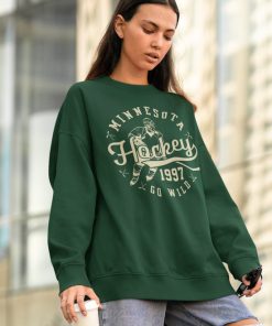 Minnesota Wil, Vintage Minnesota Wil Hockey Sweatshirt  T-Shirt, Wild Sweater, Wild T-Shirt, Hockey Fan Shirt