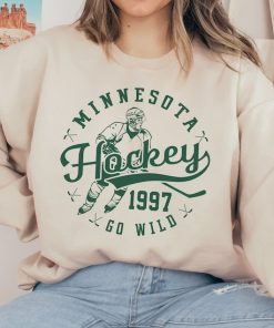 Minnesota Wil, Vintage Minnesota Wil Hockey Sweatshirt  T-Shirt, Wild Sweater, Wild T-Shirt, Hockey Fan Shirt