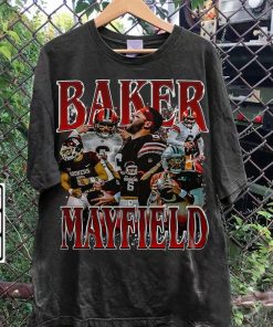 Vintage 90s Graphic Style Baker Mayfield TShirt - Baker Mayfield Sweatshirt - Retro American Football Tee For Man and