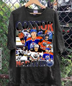 Vintage 90s Graphic Style Connor McDavid Tee - Connor McDavid Sweatshirt - Retro American iIce Hockey Tee For Man and