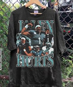 Vintage 90s Graphic Style Jalen Hurts T-Shirt - Jalen Hurts Hoodie - Retro American Football Tee For Man and Woman