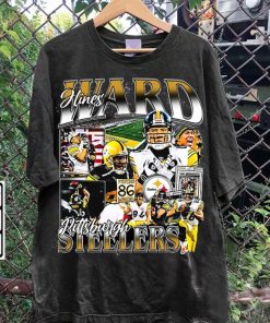 Vintage 90s Graphic Style Hines Ward T-Shirt - Hines Ward Hoodie - Retro American Football Tee For Man and Woman Unisex