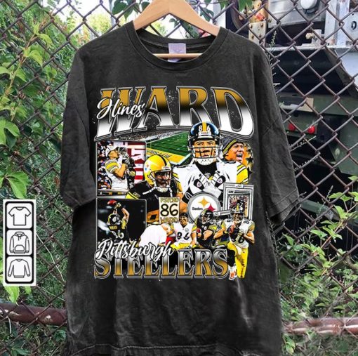 Vintage 90s Graphic Style Hines Ward T-Shirt - Hines Ward Hoodie - Retro American Football Tee For Man and Woman Unisex