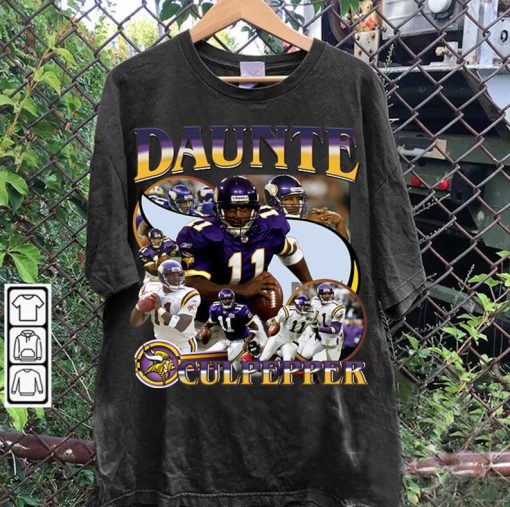 Vintage 90s Graphic Style Daunte Culpepper T-Shirt - Daunte Culpepper Hoodie - Retro American Football Tee For Man and