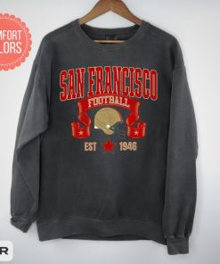 San Francisco Football Vintage Style Comfort Colors Sweatshirt, San Francisco Football Shirt