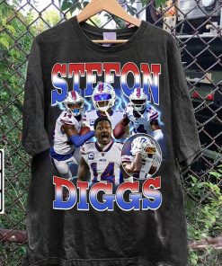 Vintage 90s Graphic Style Stefon Diggs T-Shirt - Stefon Diggs Hoodie - Retro American Football Tee For Man and Woman