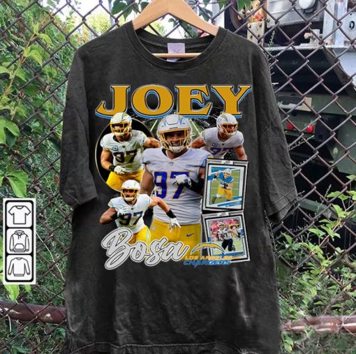 Vintage 90s Graphic Style Joey Bosa T-Shirt - Joey Bosa Vintage Hoodie - Retro American Football Tee For Man and Woman