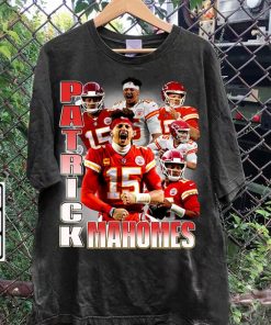 Vintage 90s Graphic Style Patrick Mahomes T-Shirt - Patrick Mahomes Hoodie - Retro American Football Tee For Man and