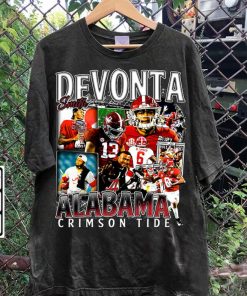 Vintage 90s Graphic Style DeVonta Smith T-Shirt - DeVonta Smith Hoodie - Retro American Football Tee For Man and Woman