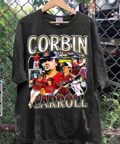 Vintage 90s Graphic Style Corbin Carroll T-Shirt - Corbin Carroll Hoodie - Retro American Baseball Tee For Man and Woman