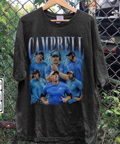 Vintage Dan Campbell Shirt, Sweatshirt, Hoodie, Detroit football Classic 90s Graphic Tee