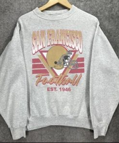 Vintage San Francisco Football Sweatshirt, SF Football Crewneck, Retro Niners Shirt, 49er Football Fan Hoodie