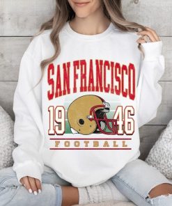 Retro San Francisco Football Sweatshirt, 2023-2024 Season Shirt, Vintage 49ers Football Crewneck Hoodie