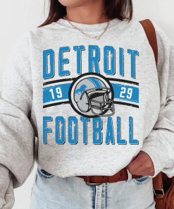 Vintage Detroit Football Crewneck Sweatshirt / T-Shirt, Lions Sweatshirt, Lion Football Shirt