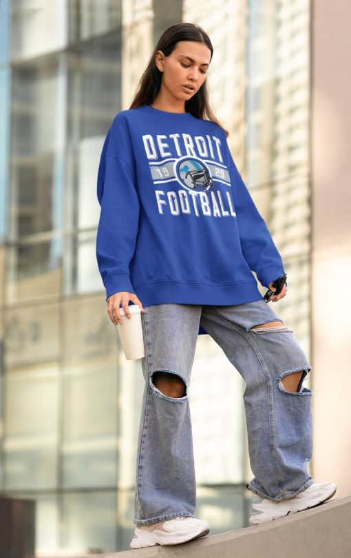 Vintage Detroit Football Crewneck Sweatshirt / T-Shirt, Lions Sweatshirt, Lion Football Shirt