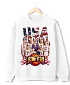 1992 USA Dream Team Olympics Basketball Vintage Retro Style Graphic T-Shirt