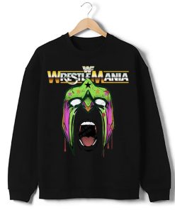 The Ultimate Warrior Vintage Style Wrestlemania WWF Custom Design Men T-Shirt