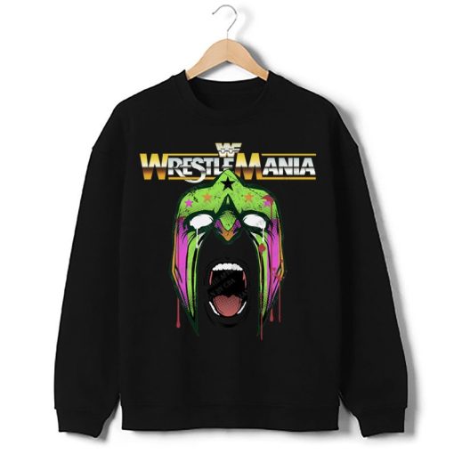 The Ultimate Warrior Vintage Style Wrestlemania WWF Custom Design Men T-Shirt