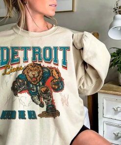 Detroit Football Sweatshirt/ Lions Football Crewneck/ Bootleg Detroit Football Shirt/ Detroit Sports Sweatshirt/ Detroit