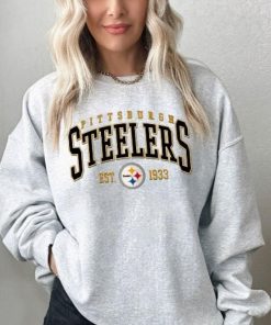 Vintage Pittsburgh Football Vintage Sweatshirt, Gift For Fan Pittsburgh Football, Steelers Crewneck Retro Shirt