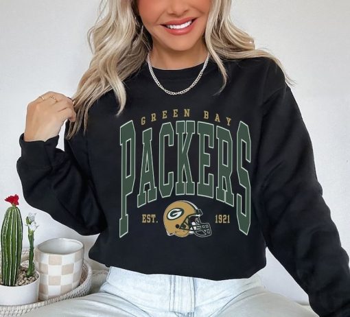 Vintage Green Bay Football Sweatshirt , Retro Vintage Style Unisex Tshirt Packers Fan Gift, Green Bay Football