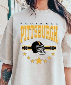 Pittsburgh Football Sweatshirt, Vintage Style Pittsburgh Football Crewneck, Football Sweatshirt, Pittsburgh Crewneck