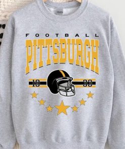 Pittsburgh Football Sweatshirt, Vintage Style Pittsburgh Football Crewneck, Football Sweatshirt, Pittsburgh Crewneck