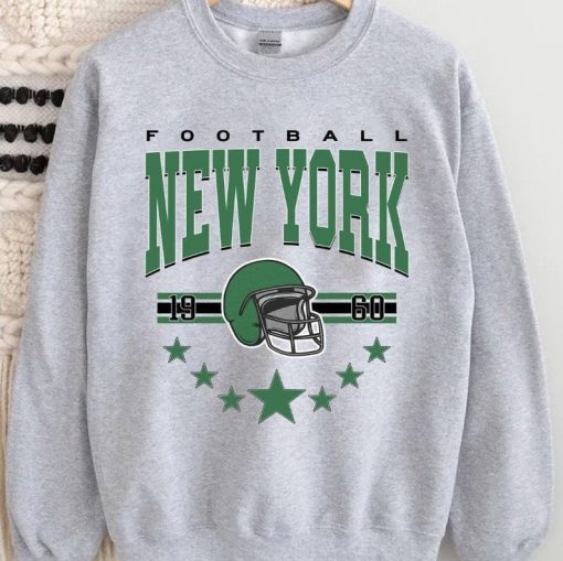 New York Football Sweatshirt, Vintage Style New York Football Crewneck, Football Sweatshirt, Sunday Football Hoodie