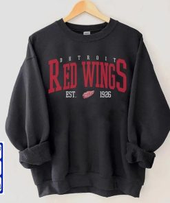 Vintage 90s Detroit Red Wing Shirt, Crewneck Detroit Hockey Sweatshirt, Red Wings Jersey Hockey Hoodie