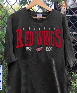 Vintage 90s Detroit Red Wing Shirt, Crewneck Detroit Hockey Sweatshirt, Red Wings Jersey Hockey Hoodie