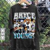 Vintage 90s Graphic Style Bryce Young T-Shirt -Bryce Young Football TShirt - American Football Tee For Man and Woman