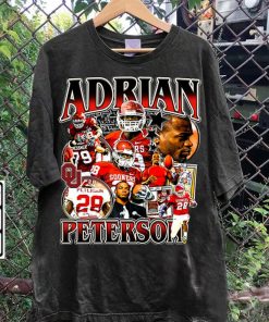 Vintage 90s Graphic Style Adrian Peterson T-Shirt - Adrian Peterson Football TShirt - American Football Tee For Man and