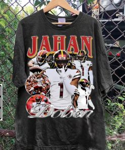 Vintage 90s Graphic Style Jahan Dotson T-Shirt - Jahan Dotson Football TShirt - American Football Tee For Man and Woman