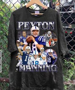 Vintage 90s Graphic Style Peyton Manning T-Shirt - Peyton Manning Football TShirt - American Football Tee For Man and