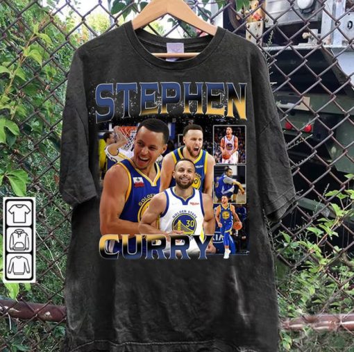 Vintage 90s Graphic Style Stephen Curry Shirt - Stephen Curry Basketball Tee - Stephen Curry Vintage Tee For Man and