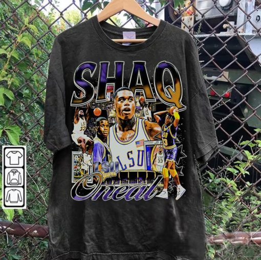 Vintage 90s Graphic Style Shaquille O'Neal Shirt - Shaq Basketball T-Shirt - The Diesel Vintage Tee For Man and Woman