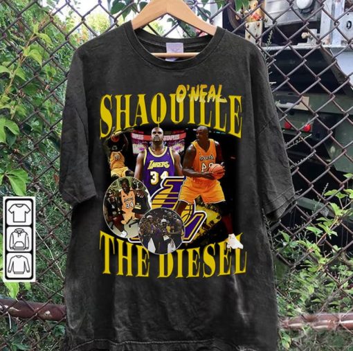 Vintage 90s Graphic Style Shaquille O'Neal Shirt - The Diesel Basketball T-Shirt - The Diesel Vintage Tee For Man and