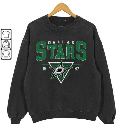 Retro Dallas Stars Shirt, Crewneck Dallas Stars Sweatshirt, Jersey Hockey Gift For fan