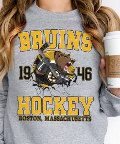 Boston Hockey Shirt, Boston Hockey Sweatshirt, Boston Hockey Crewneck, Boston B Hockey Hoodie