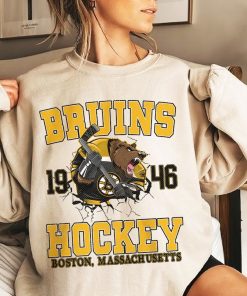 Boston Hockey Shirt, Boston Hockey Sweatshirt, Boston Hockey Crewneck, Boston B Hockey Hoodie