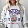 Philadelphia Basketball Vintage Shirt, 76ers 90s Basketball Graphic Tee, Retro For Women And Men Basketball Fan